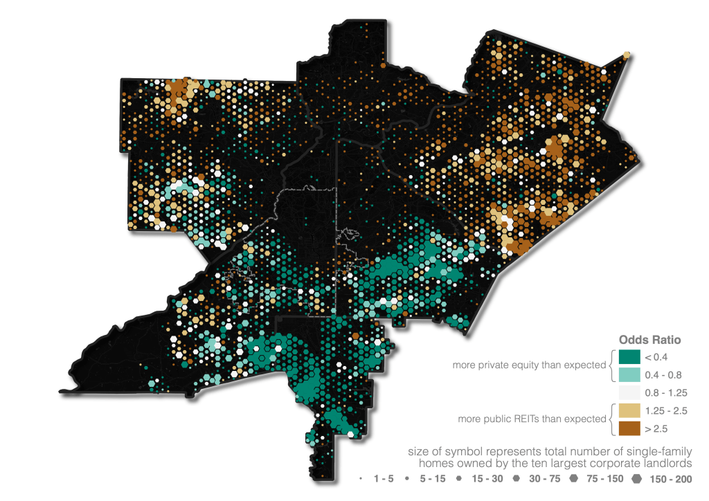 Atlanta Interactive Map Atlanta Map Print, Colorful Geometric Georgia